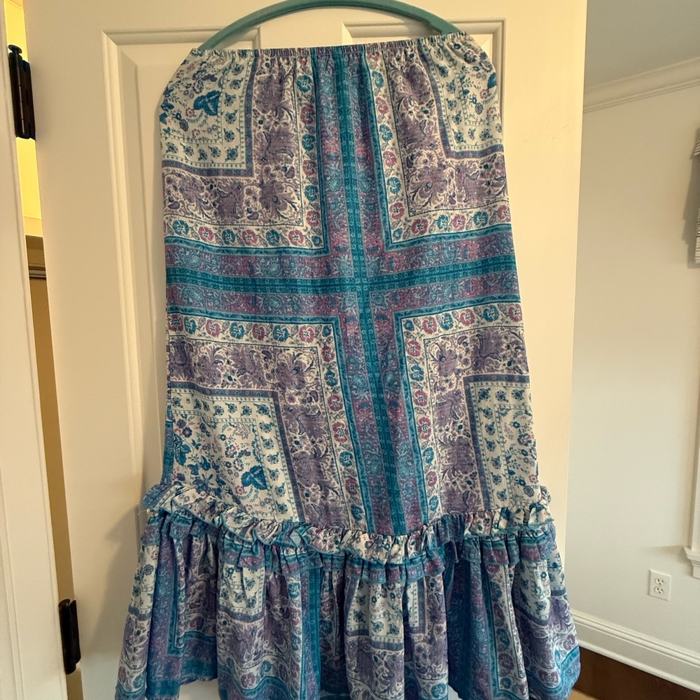 Bohemian Blue and Purple Skirt